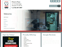Tablet Screenshot of pizzaplymouthmi.com